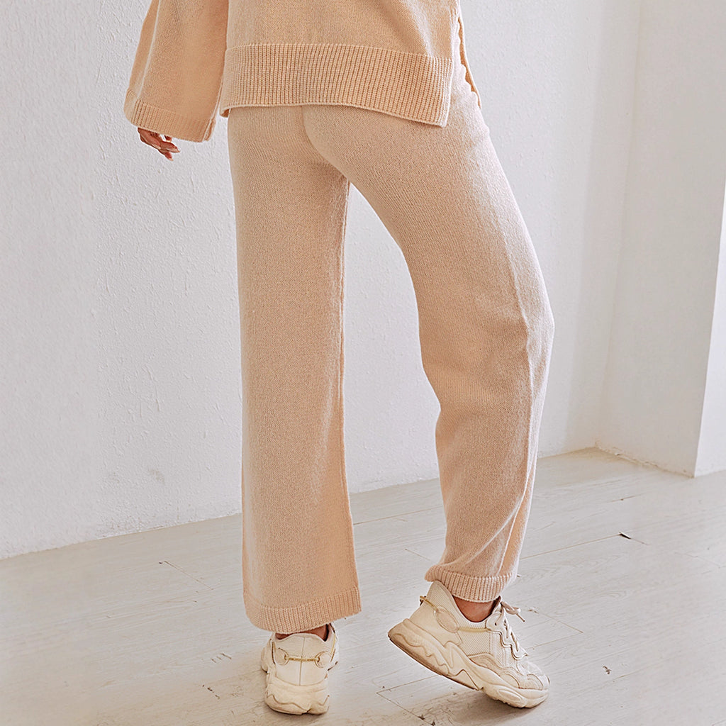 ChicWomen's Loose Tummy-Covering Straight-Leg Wide-Leg Casual Pants