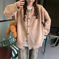 Sweater for Women, Loose Oversized Mid-Length Solid Color Open Front Coat