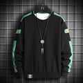Mens Casual Sweatshirts Hoodies Man Multi Color O-Neck Fashion Long Sleeve Male Loose Patchwork Streetwear Pullover Hoodies