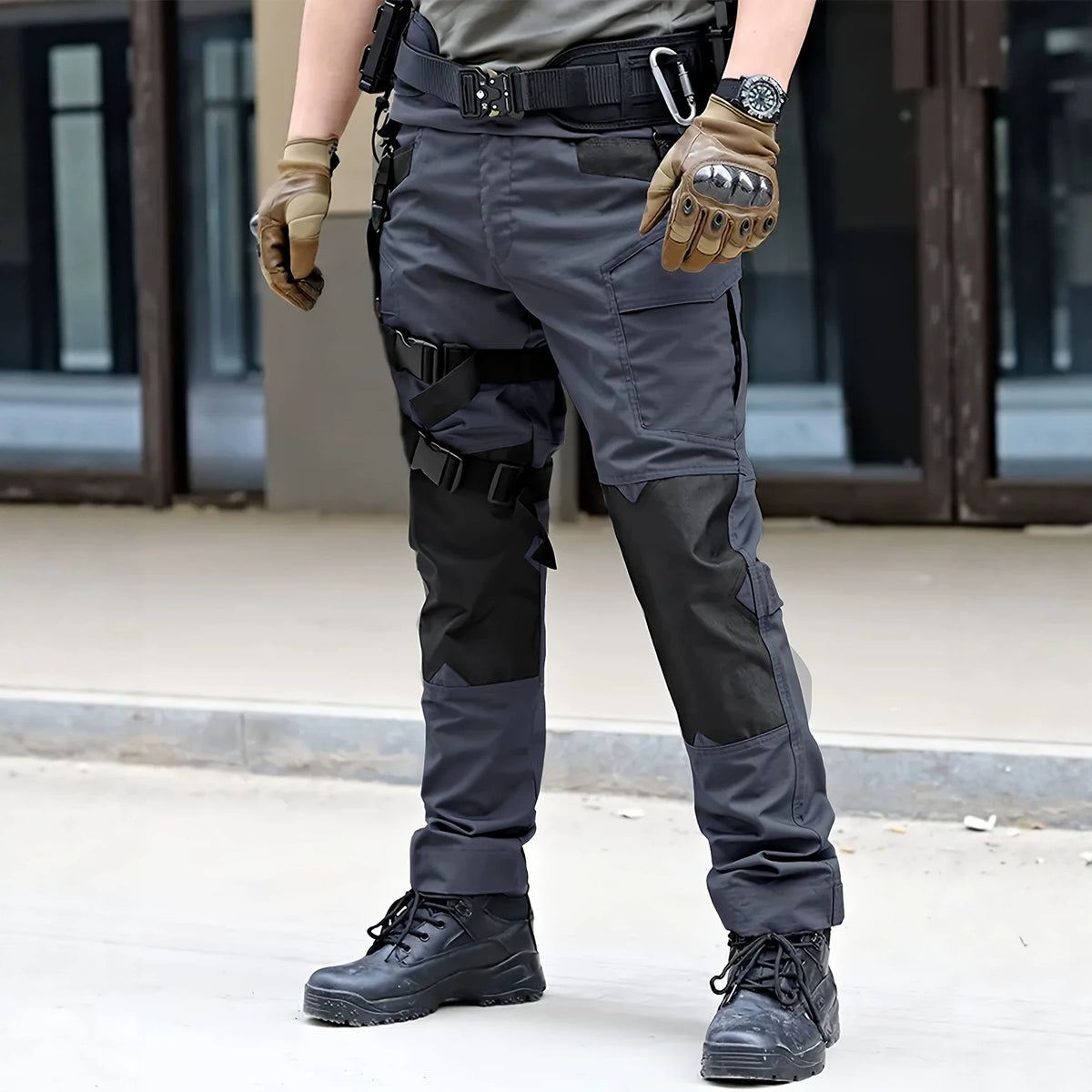 Outdoor Tactical Cargo Pants for Men, Multi-Pocket Utility Workwear, Military-Style Training Pants, Instructor Combat Pants, Casual Wear