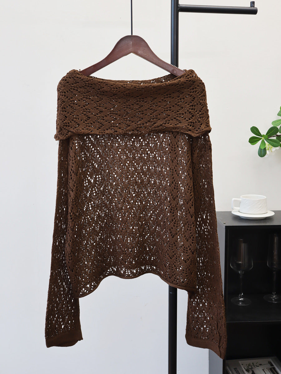 Loose hollow sweater