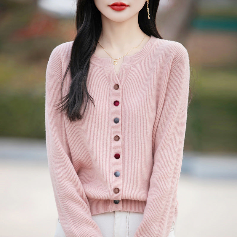 Women's Jacket Slim Fit Base Layer Sheath Neck Sweater