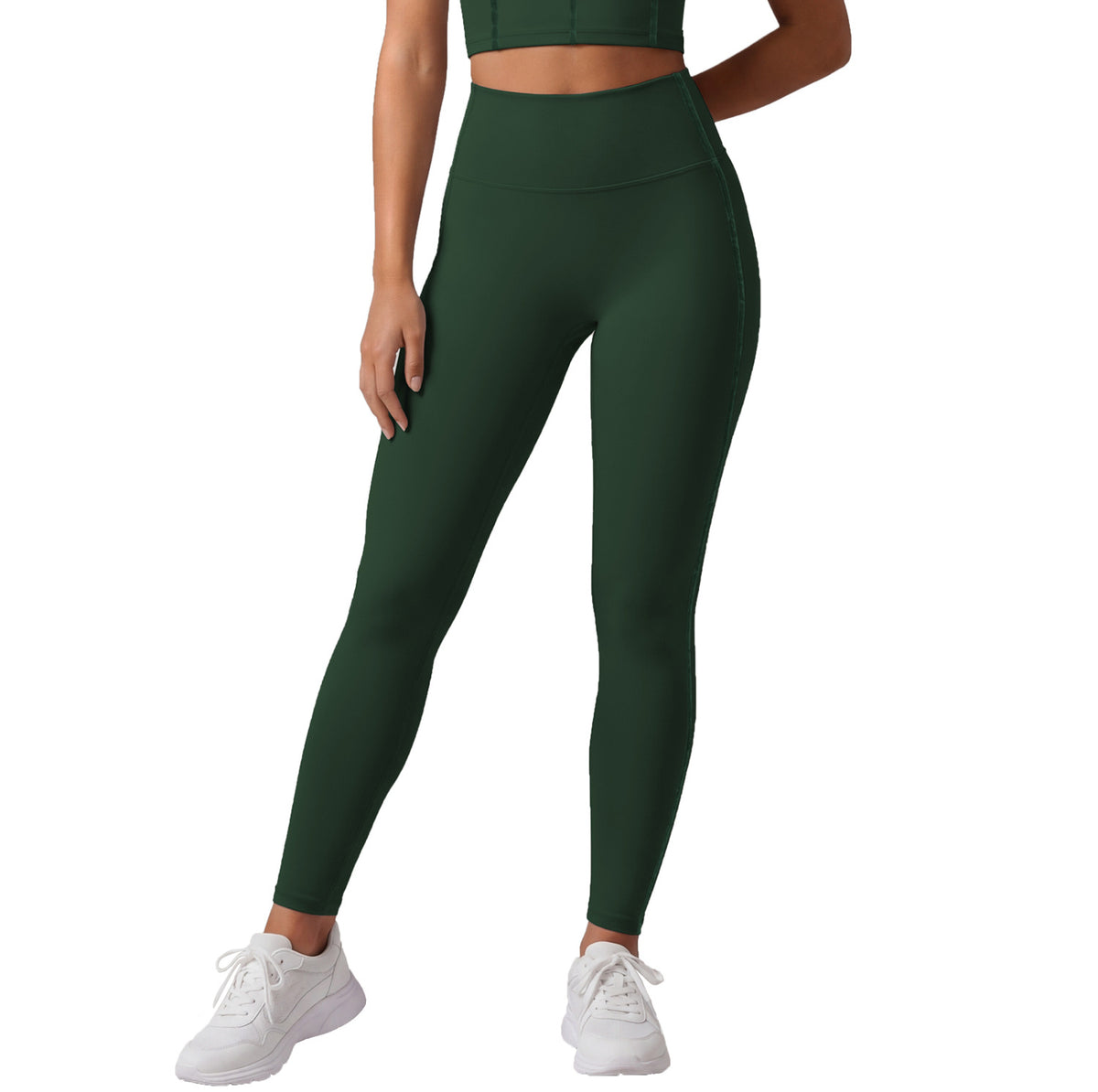 Fitness High-Waisted 9-inch Yoga Pants for Women, Summer Workout Tights, Butt-Lifting Running Leggings, Bodycon Gym Pants