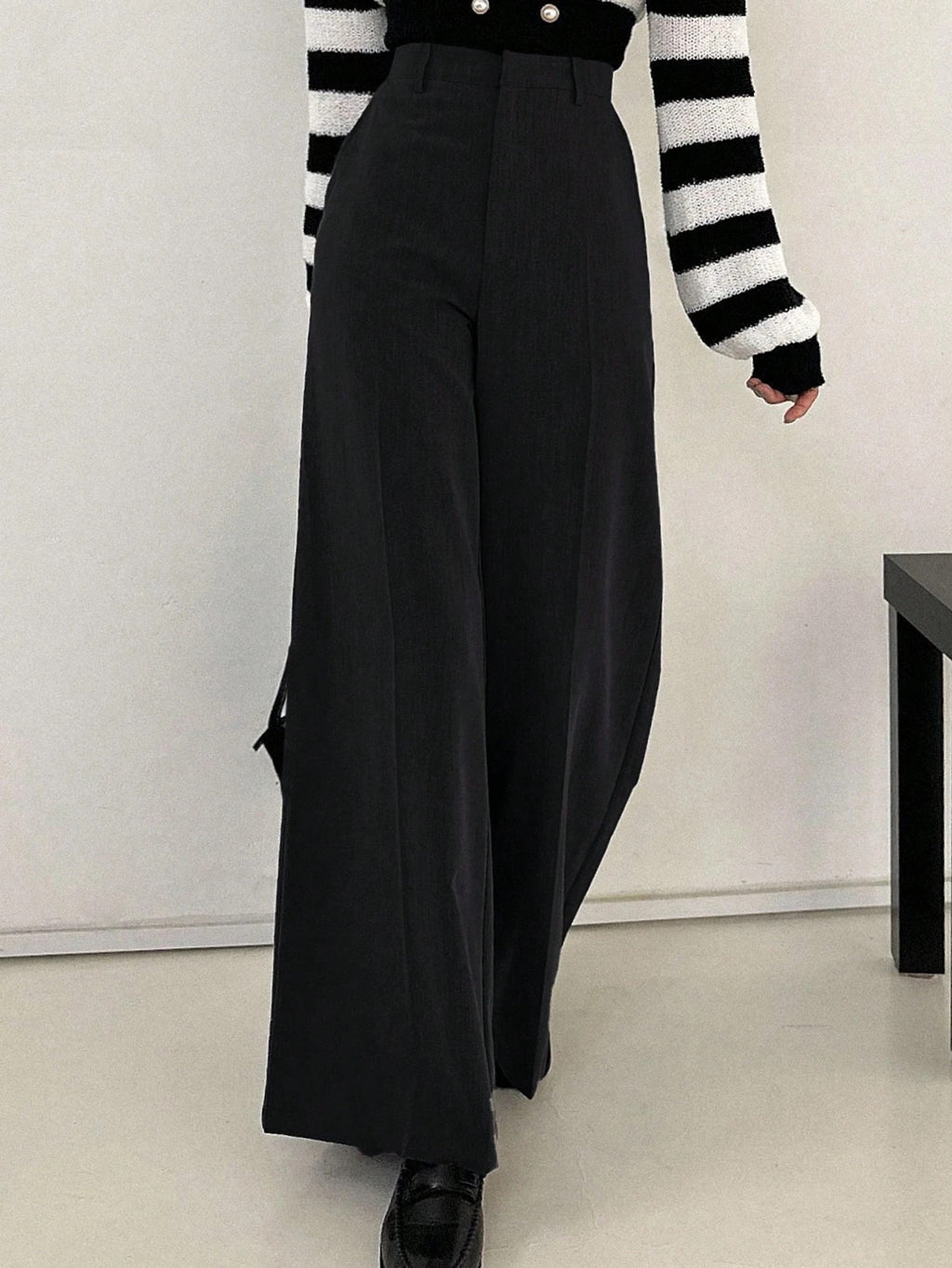 High waisted slimming suit pants