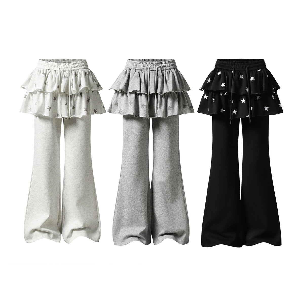 Loose Personality Street Style Sweatpants Spring Summer Cargo Stripe Wide Leg Long Pants for Women