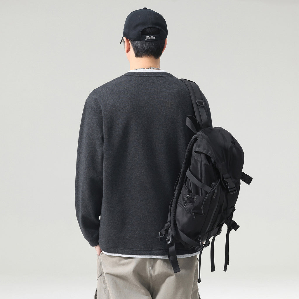 Men's  Long Sleeve Henley Layered Top