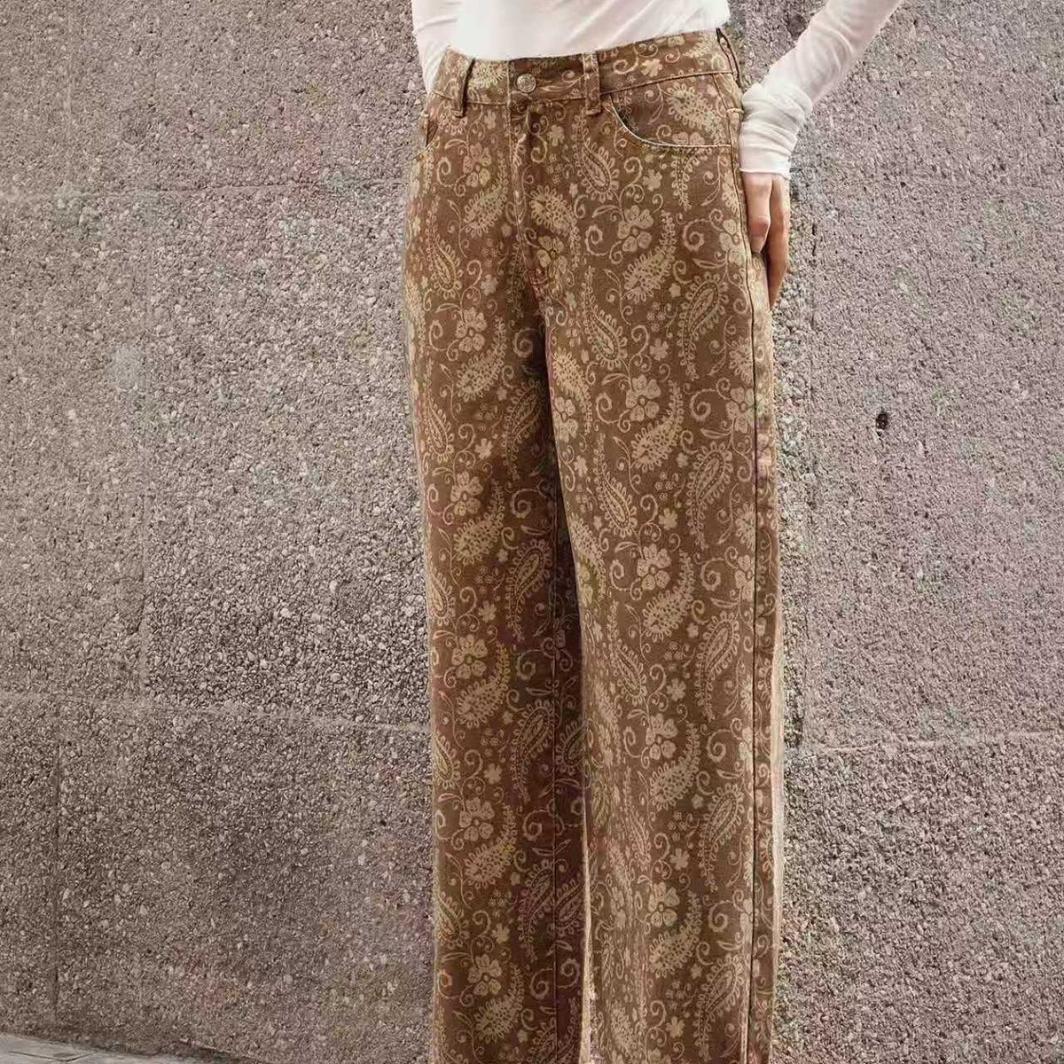 Straight tube slimming women's pants