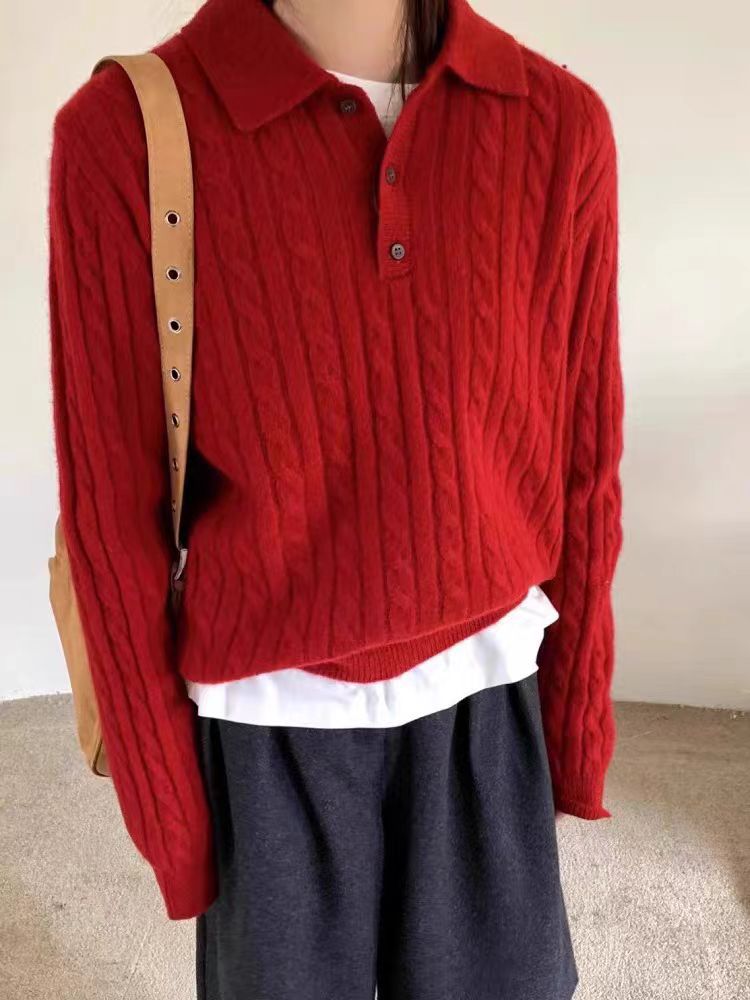 Women's loose long sleeved sweater top for women