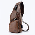 Men's Vegan Leather Sling Bag – Urban Commuter Carry