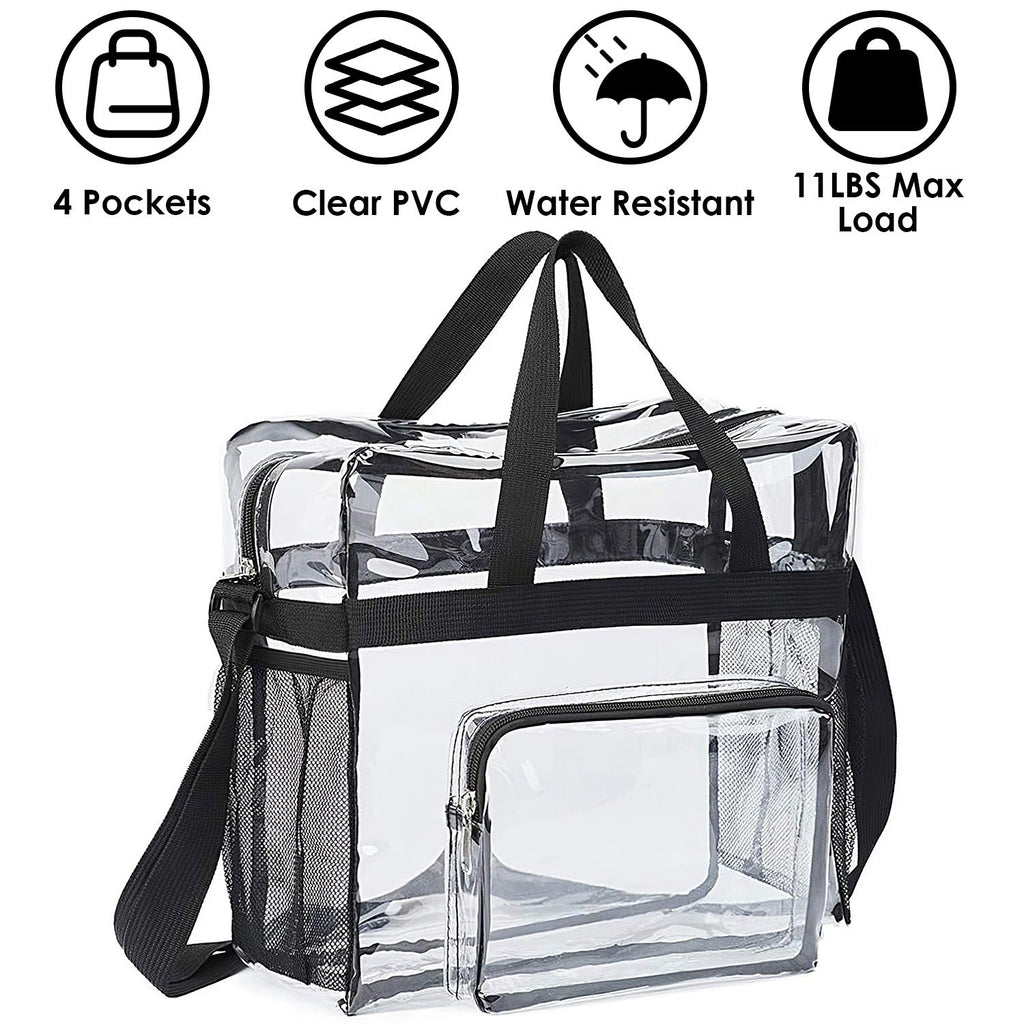 Clear Crossbody Bag Stadium Approved See-Through