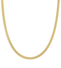 Herringbone Chain Necklace | 18K Gold Filled Herringbone Chain, Layered Necklace, Flat Snake Chain, Skinny Gold Chain Everyday Wear | Stainless Steel, Gold Filled 3mm 4mm | WA-930 to WA-936